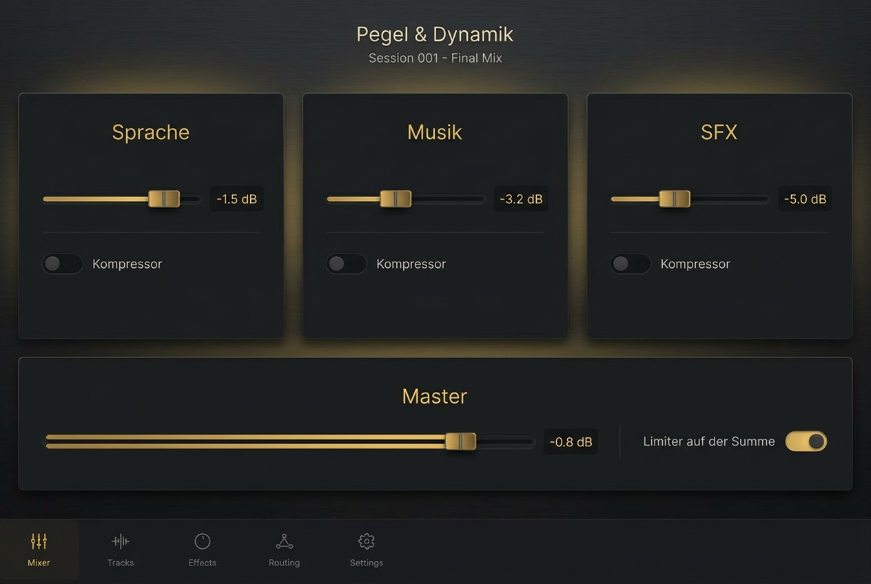Mix, Mastering & Lautheit
